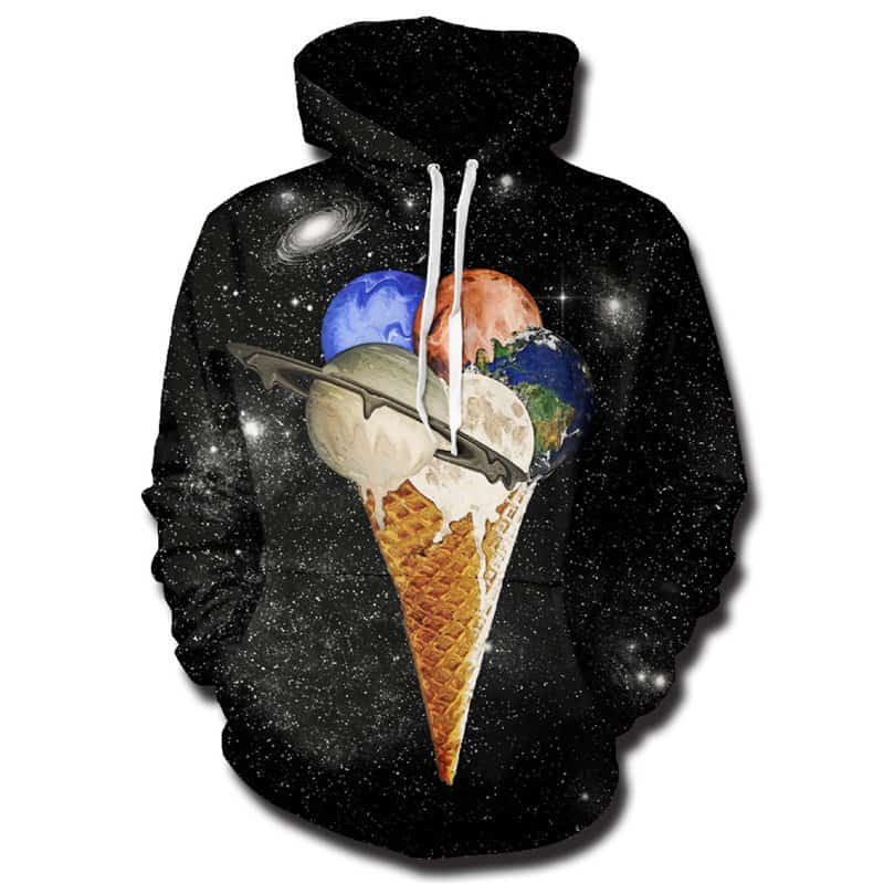 TooLoud Bite Me Ice Cream Hoodie Sweatshirt